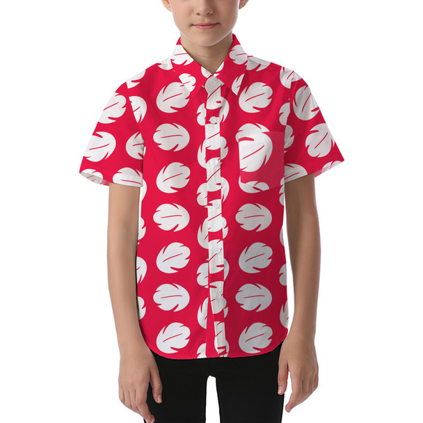 Kids' Button Down Short Sleeve Shirt - Lilo Hawaiian Dress