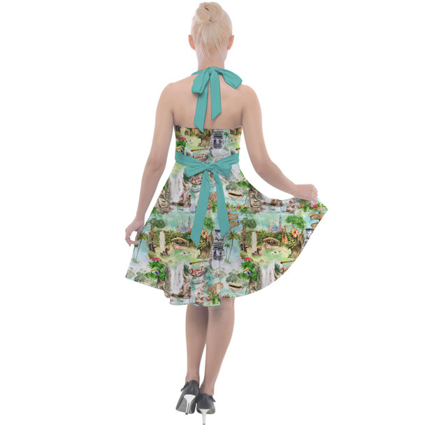 Halter Vintage Style Dress - Jungle Cruise Ride