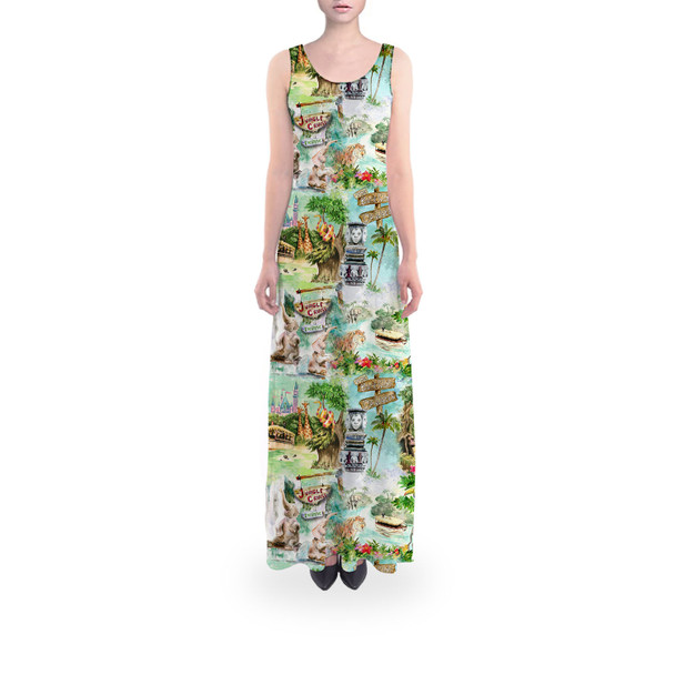 Flared Maxi Dress - Jungle Cruise Ride