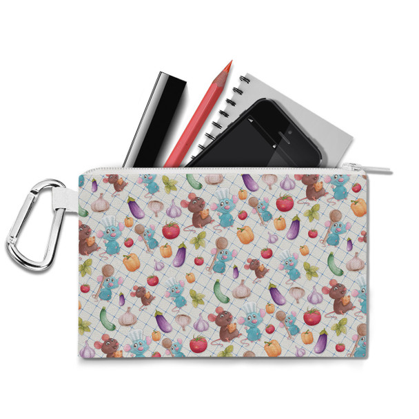 Canvas Zip Pouch - Ratatouille Veggies