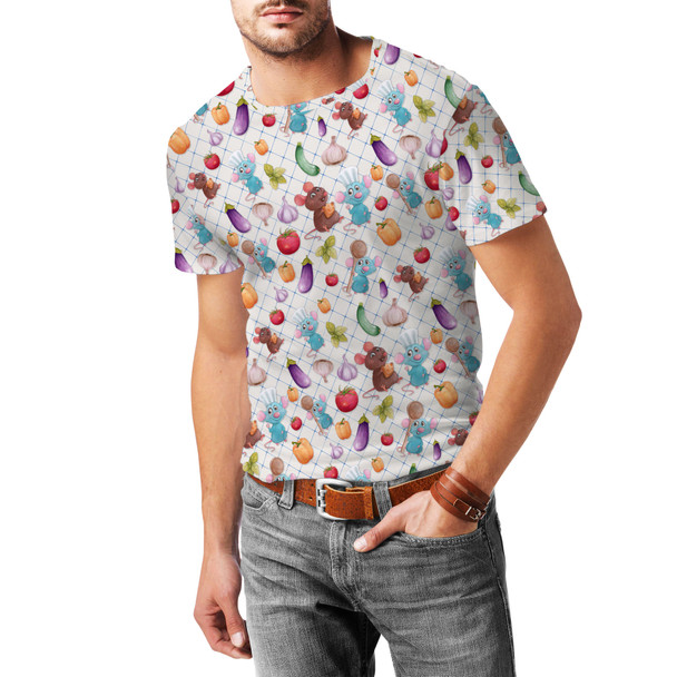 Men's Cotton Blend T-Shirt - Ratatouille Veggies