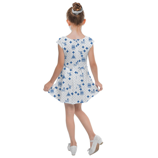 Girls Cap Sleeve Pleated Dress - Chez Remy