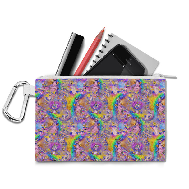 Canvas Zip Pouch - Figment Watercolor Rainbow