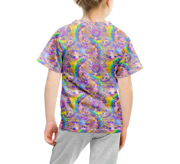 Youth Cotton Blend T-Shirt - Figment Watercolor Rainbow