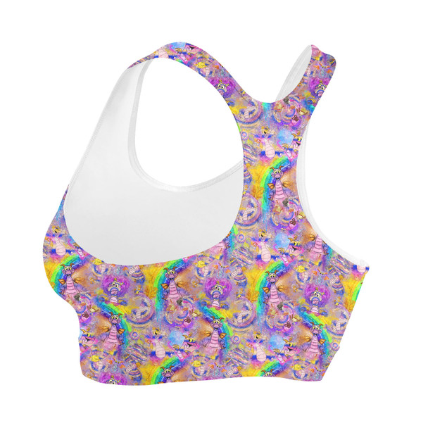 Sports Bra - Figment Watercolor Rainbow