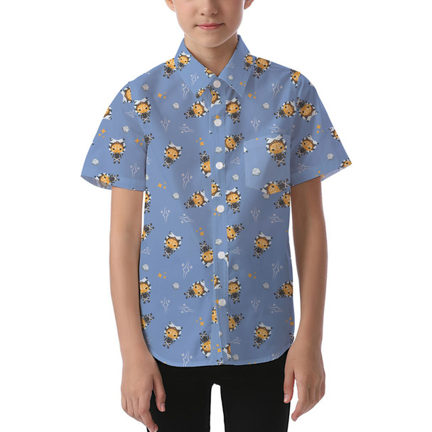 Kids' Button Down Short Sleeve Shirt - Ahsoka Tano