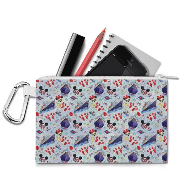 Canvas Zip Pouch - Cruise Disney Style