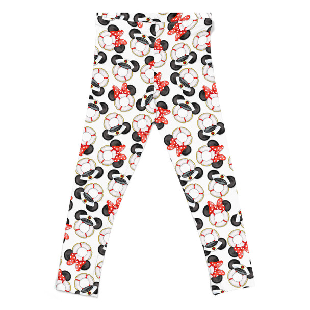 Girls' Leggings - Gone Overboard In White