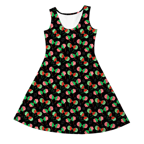 Girls Sleeveless Dress - Christmas Minnie Ears