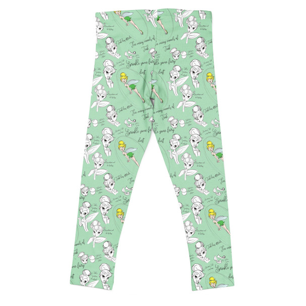 Girls' Leggings - Drawing Tinkerbell