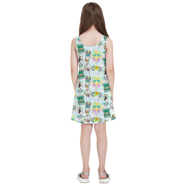 Girls Sleeveless Dress - Main Attraction Enchanted Tiki Room