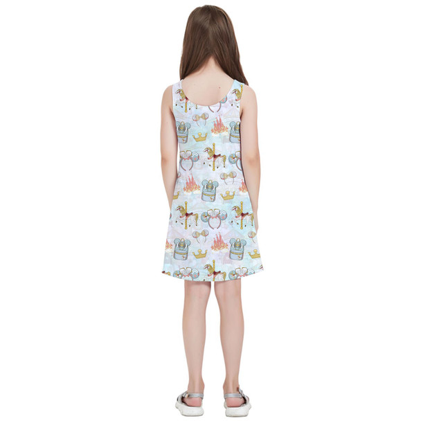 Girls Sleeveless Dress - Main Attraction Disney Carousel