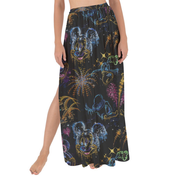 Maxi Sarong Skirt - Mickey and Minnie's Love in the Sky