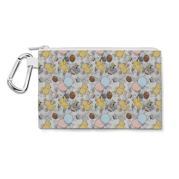 Canvas Zip Pouch - Silly Old Bear