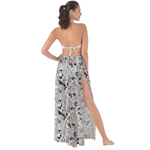 Maxi Sarong Skirt - Comic Book Mickey Mouse & Friends