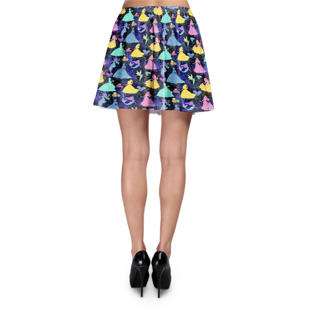 Skater Skirt - Princess Glitter Silhouettes