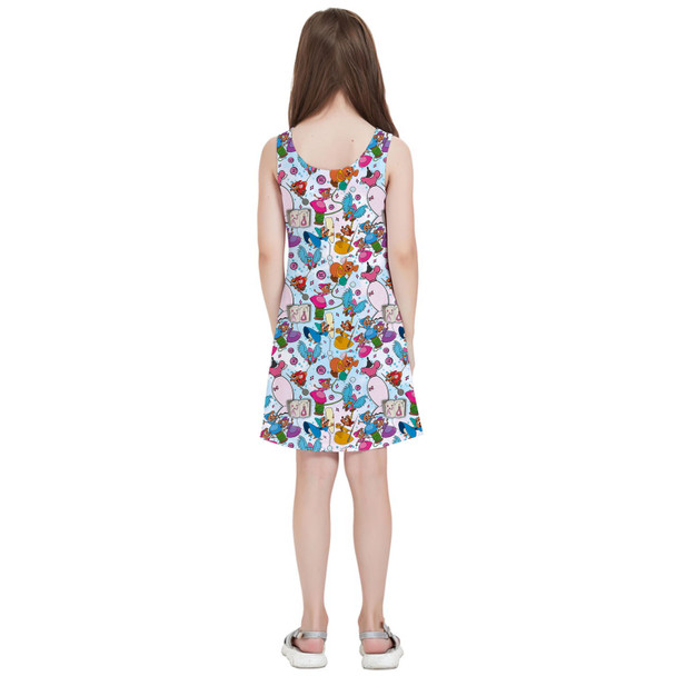 Girls Sleeveless Dress - Jaq, Gus, & Sewing Friends