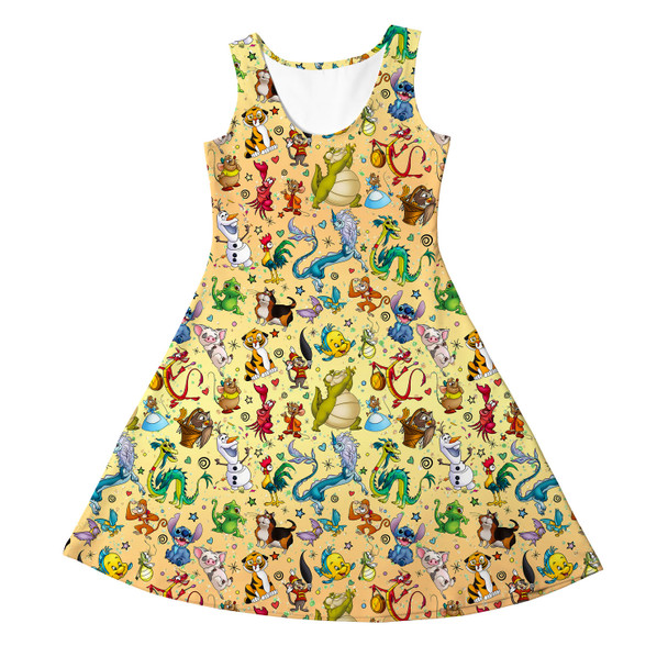 Girls Sleeveless Dress - Disney Sidekicks