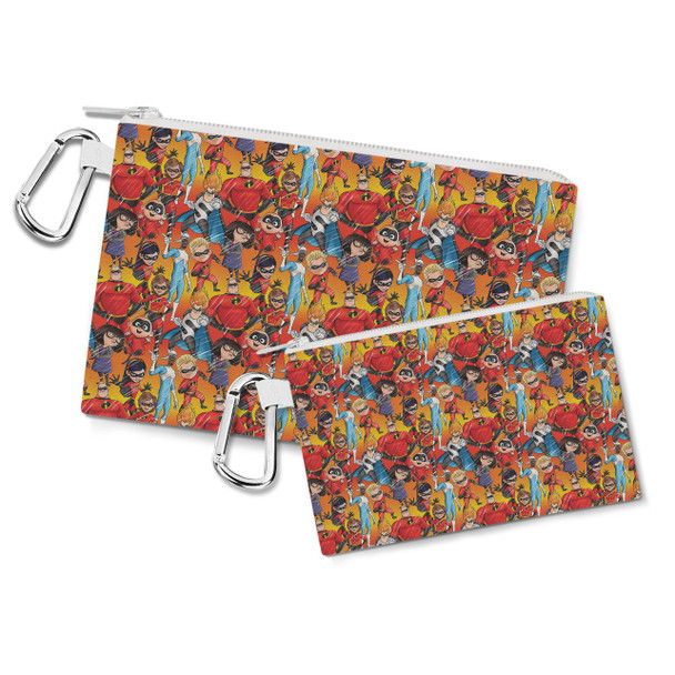 Canvas Zip Pouch - The Incredibles Sketched