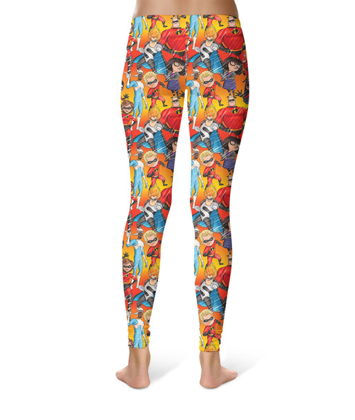 Sport Leggings - The Incredibles Sketched