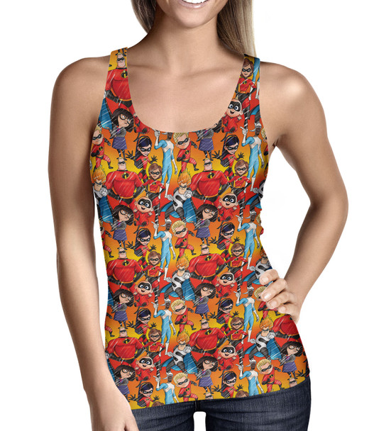 Women's Tank Top - The Incredibles Sketched