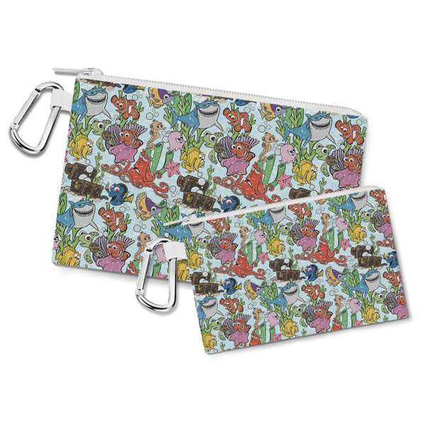 Canvas Zip Pouch - Fish Are Friends Nemo Inspired