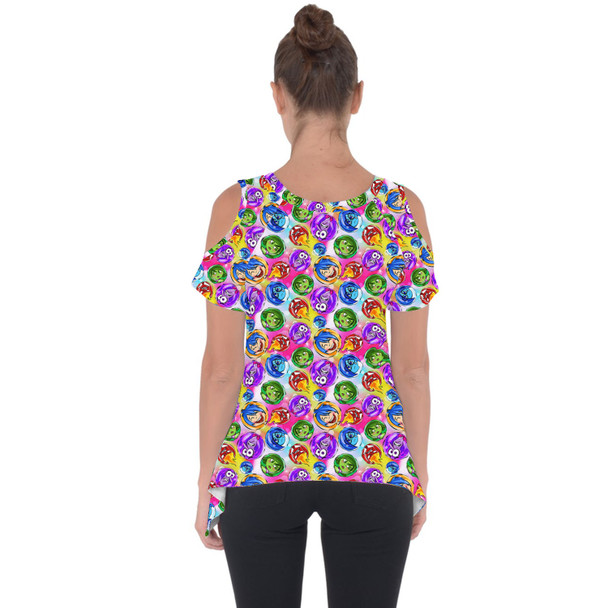 Cold Shoulder Tunic Top - Inside Out Pixar Inspired