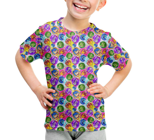 Youth Cotton Blend T-Shirt - Inside Out Pixar Inspired