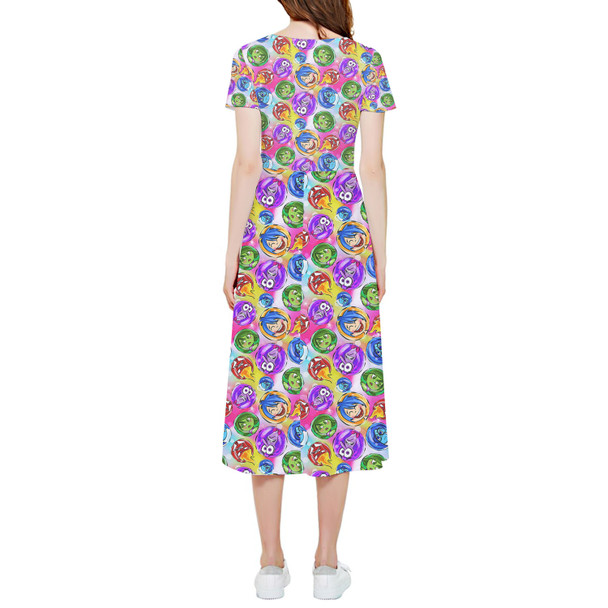 High Low Midi Dress - Inside Out Pixar Inspired