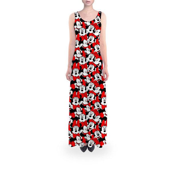 Flared Maxi Dress - Many Faces of Minnie Mouse