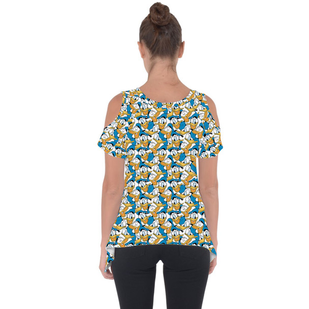 Cold Shoulder Tunic Top - Many Faces of Donald Duck