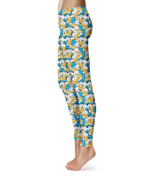 Sport Leggings - Many Faces of Donald Duck