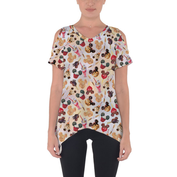 Cold Shoulder Tunic Top - Mickey Snacks