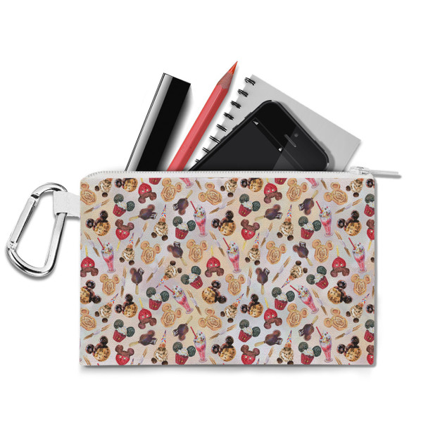 Canvas Zip Pouch - Mickey Snacks
