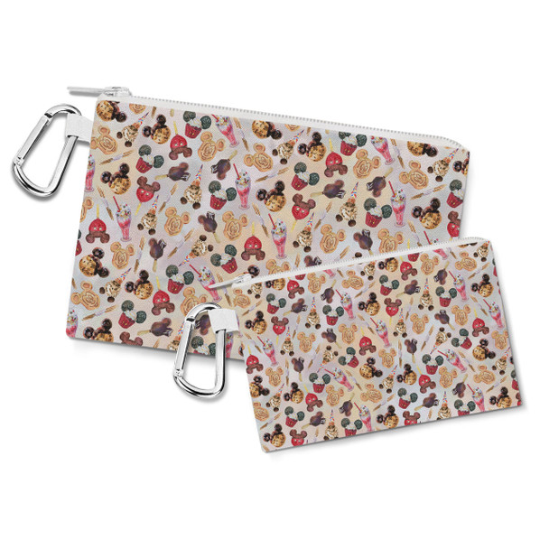 Canvas Zip Pouch - Mickey Snacks