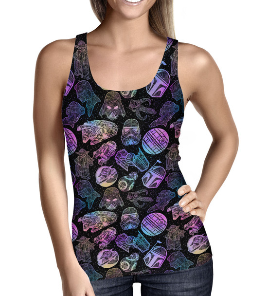 Women's Tank Top - Star Wars Watercolor Mandalas