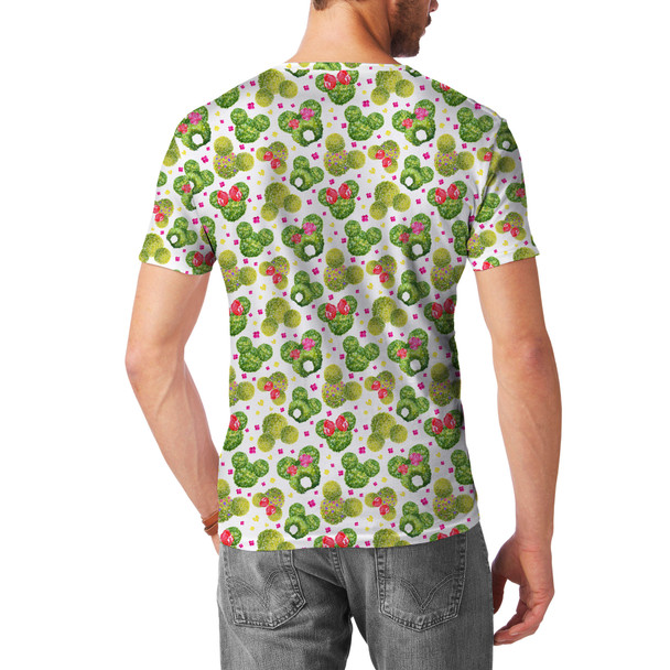 Men's Sport Mesh T-Shirt - Mickey & Minnie Topiaries