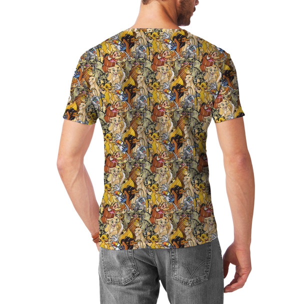 Men's Cotton Blend T-Shirt - Lion King Sketched