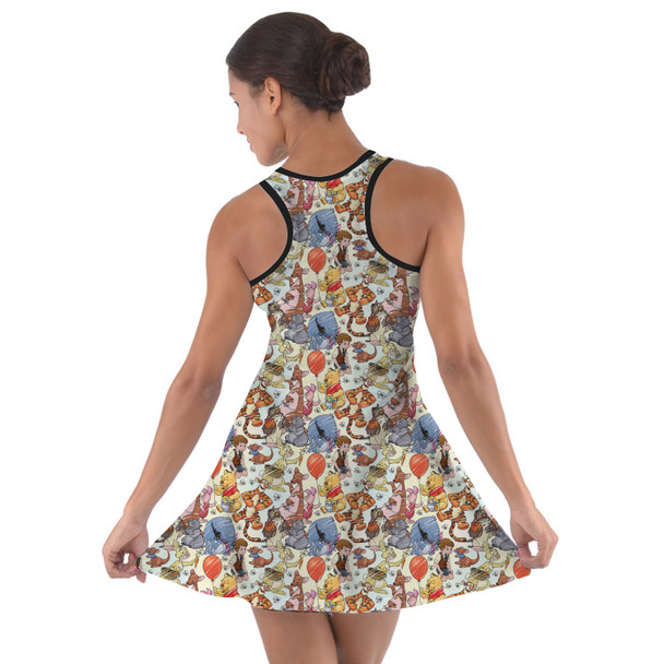 Cotton Racerback Dress - Winnie The Pooh & Friends Sketched