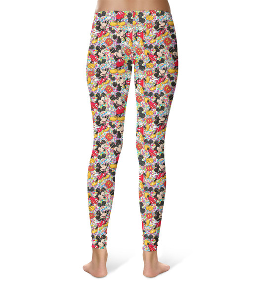 Sport Leggings - Mickey Mouse Sketched