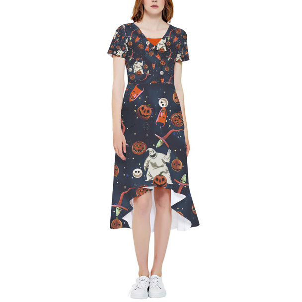 High Low Midi Dress - Oogie with Lock, Shock, Barrel