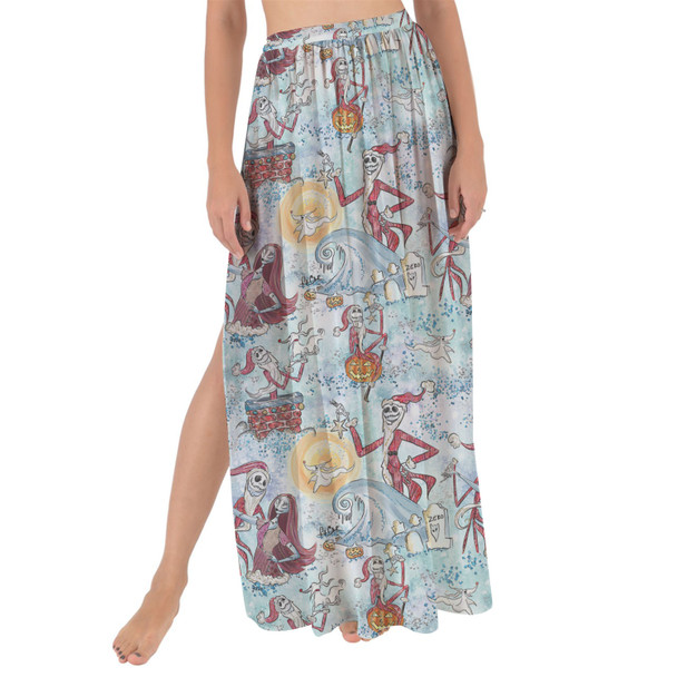 Maxi Sarong Skirt - Santa Jack with Sally & Zero