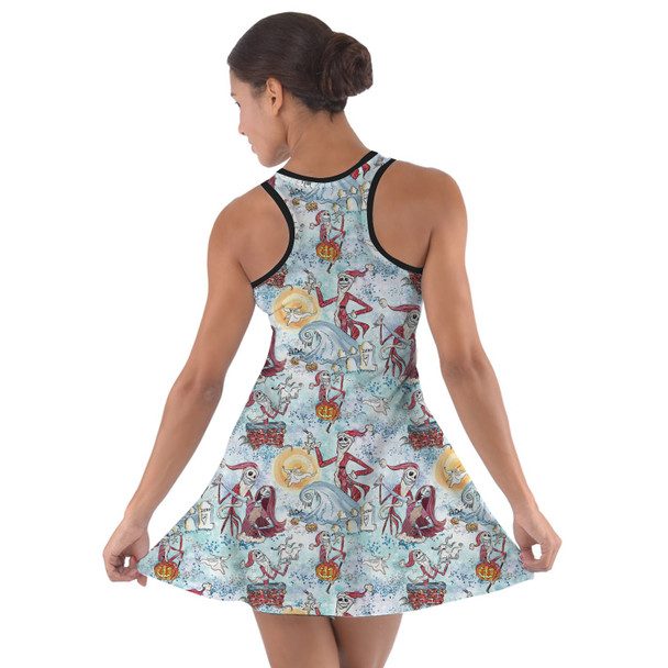 Cotton Racerback Dress - Santa Jack with Sally & Zero