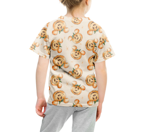 Youth Cotton Blend T-Shirt - Happy Mouse Pumpkins