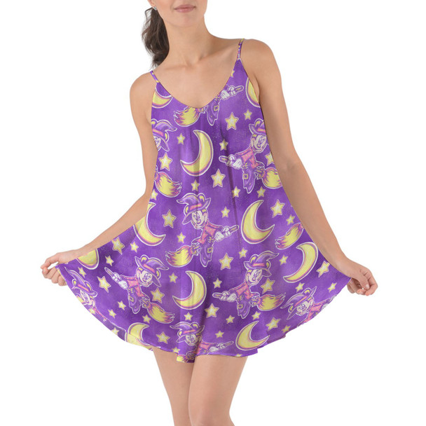Beach Cover Up Dress - Witch Minnie Mouse