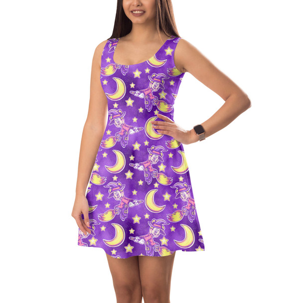 Sleeveless Flared Dress - Witch Minnie Mouse