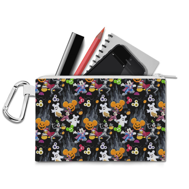 Canvas Zip Pouch - Mickey & The Gang Trick or Treat