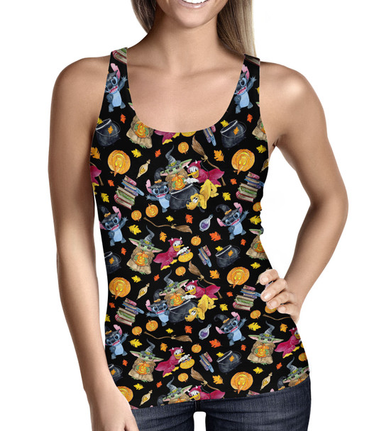 Women's Tank Top - Watercolor Disney Halloween Friends