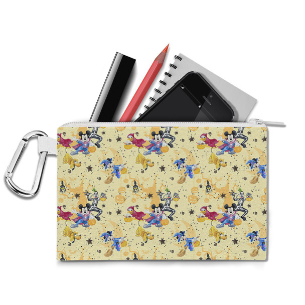 Canvas Zip Pouch - Mickey & Friends Boo To You