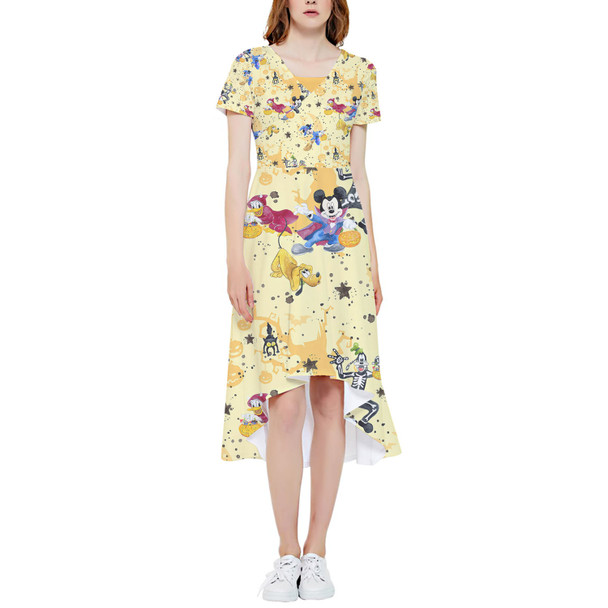 High Low Midi Dress - Mickey & Friends Boo To You